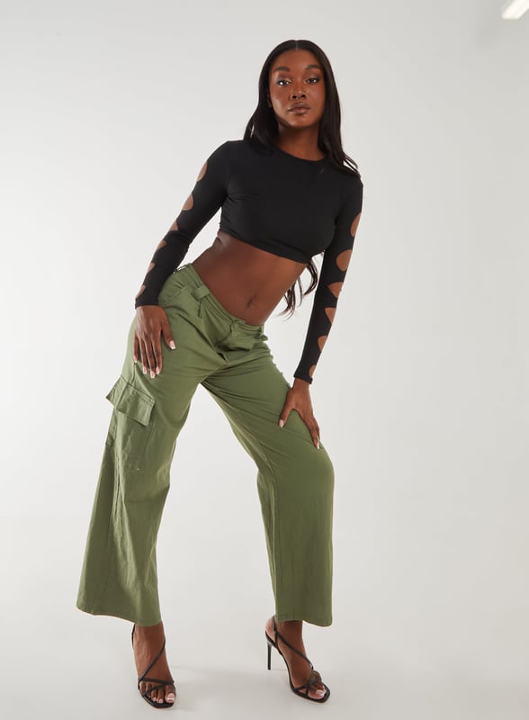 Iris Long Sleeve Cut Out Top main image 1