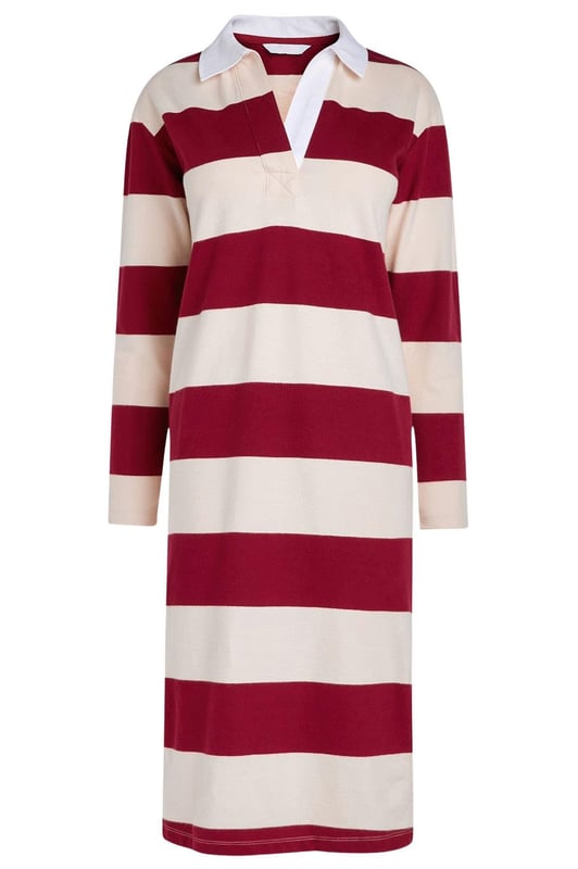 POLO Slim Belt Striped Dress