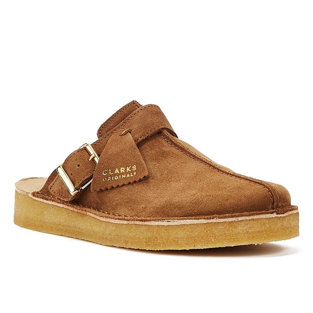 Clarks Trek Mule Suede Men's Brown Sandals