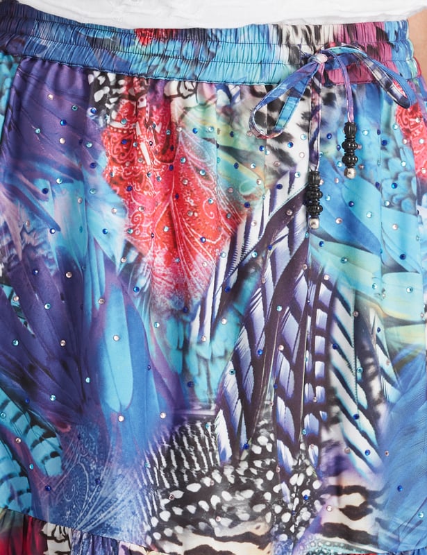 MILLERS Womens Skirts Maxi Summer Purple Floral A Line
