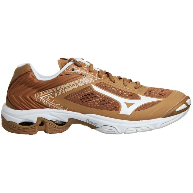 The Mizuno Wave Lightning Z5 Men's Brown Trainers are a high-performance footwear option designed for athletes, particularly for sports like volleyball. These trainers feature a stylish brown color, offering a unique and sophisticated look on the court. Known for their advanced technologies and lightweight construction, the Mizuno Wave Lightning Z5 Men's Trainers are crafted to provide athletes with the support, stability, and agility they need to excel in their game.

Key Features:

 Mizuno Wave Technology:  The trainers are equipped with Mizuno's signature Wave technology, providing exceptional cushioning and stability during dynamic movements.

 Volleyball-Specific Design:  These trainers are tailored for volleyball players, offering features that enhance responsiveness and support for quick actions on the court.

 Lightweight and Flexible:  Made with lightweight materials, these trainers minimize bulkiness and promote agility, allowing athletes to move freely.

 Breathable Upper:  The trainers come with a breathable upper, ensuring proper airflow to keep feet cool and comfortable during intense matches.

 Secure Fit:  The trainers feature a lace-up closure system, allowing for a secure and customized fit.

 Durable Construction:  Constructed with high-quality materials, these trainers are designed to withstand the demands of intense gameplay.

 Mizuno Branding:  As part of the reputable Mizuno brand, these trainers represent a mark of quality and expertise in sports footwear.

Please note that product details and color options can vary based on region and availability. To confirm the exact features and color availability of the Mizuno Wave Lightning Z5 Men's Brown Trainers, I recommend checking the official Mizuno website or authorized retailers for the most up-to-date information.