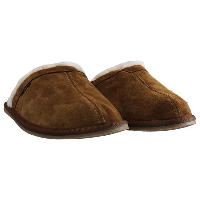 Pantano de mula hackett stepney zapatillas marrones para hombres Hackett Stepney Mula Slip-on Brown Synthetic Mens Flip-Flops HMS20660_869