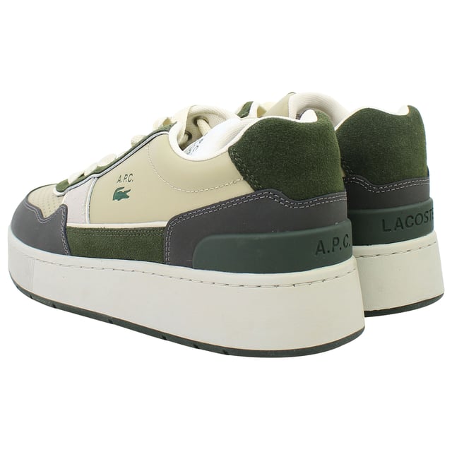 The Lacoste Ace Clip 0822 2 SMA Men's Khaki Trainers are a sleek and versatile footwear option that blends contemporary style with comfort. Perfect for casual wear, these trainers feature a minimalist design with premium materials for a polished yet sporty look.
Â 
Key Features:
Premium Suede and Synthetic Upper: 

Combines durability and texture for a refined, stylish appearance.


Iconic Lacoste Branding: 

Features the signature crocodile logo on the side, adding a touch of heritage-inspired sophistication.


Cushioned Insole: 

Provides all-day comfort and support, making these trainers ideal for extended wear.


Padded Collar and Tongue: 

Enhances fit and comfort around the ankle, ensuring a secure and snug feel.


Durable Rubber Outsole: 

Offers excellent grip and traction on various surfaces, ensuring stability and performance.


Breathable Design: 

Includes perforated details to improve airflow, keeping your feet cool and comfortable during wear.


Low-Top Silhouette: 

A modern profile that pairs effortlessly with casual and athleisure outfits.


Khaki Colorway: 

A versatile earthy tone that complements a wide range of styles, offering a trendy yet understated look.


Â 
The Lacoste Ace Clip 0822 2 SMA Men's Khaki Trainers are a perfect addition to any casual wardrobe, providing a balance of timeless style, practicality, and everyday comfort.
Â 
Â 
Â 