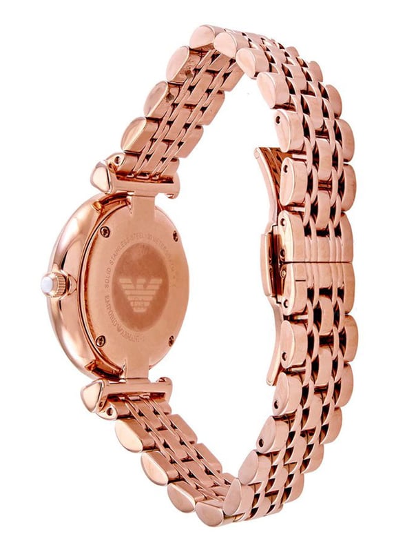 Emporio Armani Gianni T bar Women s Rose Gold Watch AR11244