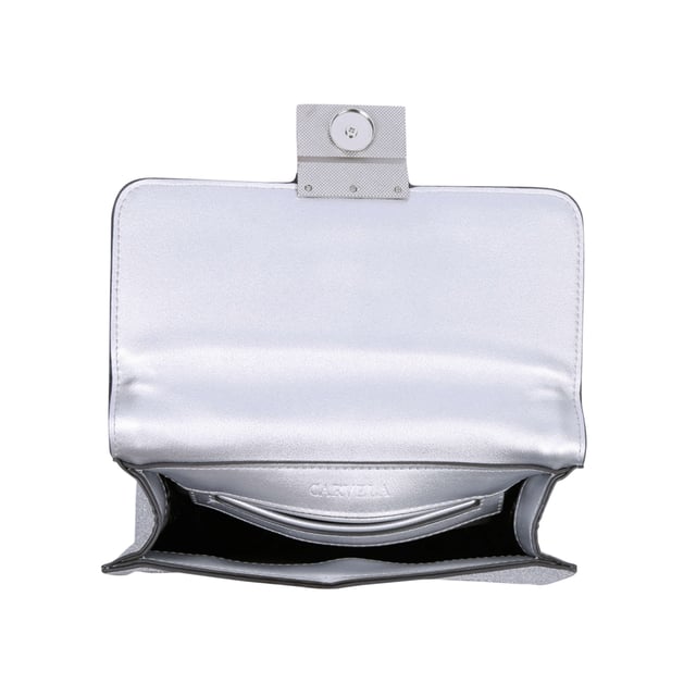 Carvela top silver bag