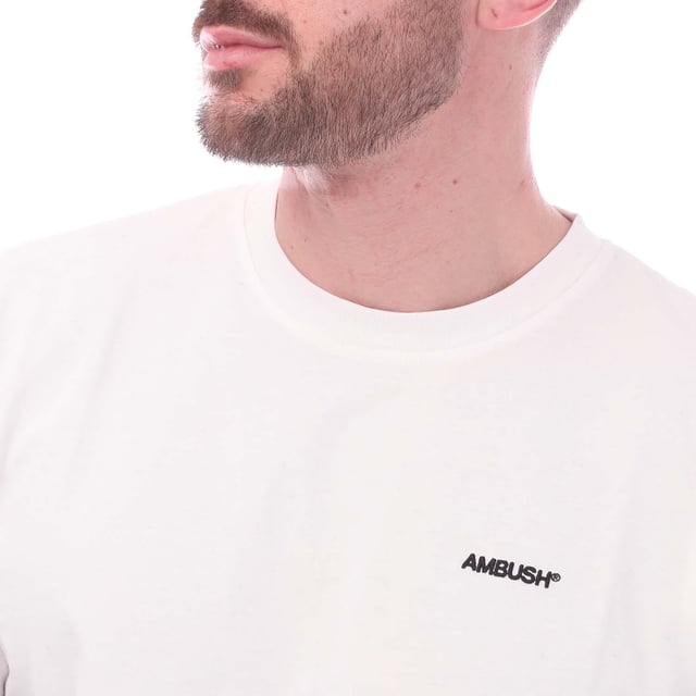 Ambush 3 Pack T-Shirt in cloud dancer - black.- Crew neck.- Short sleeves.- AMBUSH logo embroidery on the chest.- 3-Pack.- 100% Cotton.- Ref: BWAA0350010210