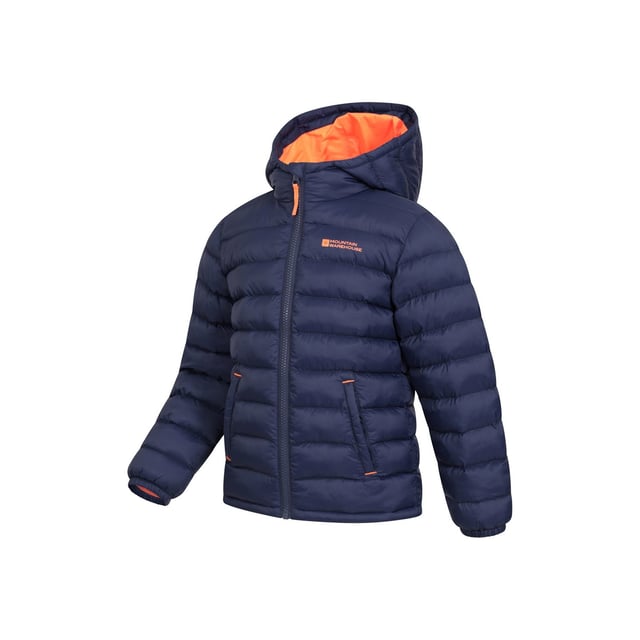 Outer Materials: 100% Polyamide. Lining Material: 100% Polyester. Filling Material: 100% Polyester. Filling: Microfibre. Design: Logo, Quilted. Fabric Technology: DWR Finish, Water Resistant. Cuff: Elasticated. Neckline: Hooded. Sleeve-Type: Long-Sleeved. Hood Features: Grown On Hood. Pockets: 2 Side Pockets. Fastening: Full Zip.
