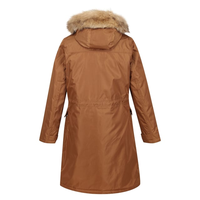 100% Polyester. Voering: Taffeta. Stof: Keperstof. Ontwerp: Kenteken, eenvoudig. Stoftechnologie: Ademend, DWR Finish, Isolerend, Isotex 5000, Thermo-Guard, Waterdicht. Manchet: verstelbaar, drukknoopsluiting. Halslijn: Kraag van imitatiebont, Kap.. Mouwtype: Met lange mouwen. Getapete naden. Eigenschappen kap: afneembare rand van imitatiebont, ingegroeide kap, hoogpolig, koordknopschakelaar. Lengte: Mid Lengte. Zakken: 1 veiligheidszak, intern, 2 zakken onderaan, patch, drukknoopsluiting. Sluiting: Drukknoop, Stormflap, Tweewegrits. 5000g/m²/24hrs. Taille: Verstelbaar, Shockcord. Afwerking: Hoogglans. Duurzaamheid: Gemaakt van gerecycled materiaal. 8 UK: 32 in. 10 VK: 34 in. 12 VK: 36 in. 14 VK: 38 in. 20 VK: 45 in. 22 VK: 48 in. 24 VK: 50 in. 26 UK: 52 in. 18 VK: 43 in. 16 VK: 40 in.