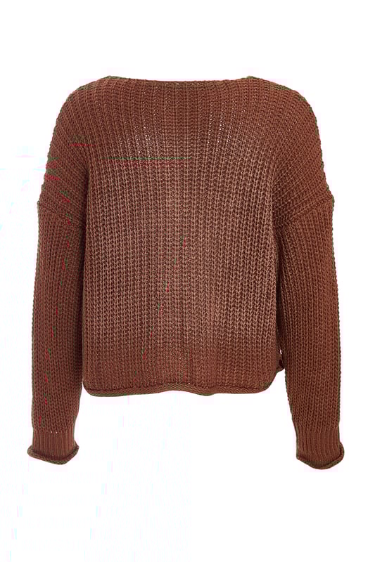 - Knitted finish - Round neckline - Button front - Relaxed fit - Model height: 5'8" - Model wears uk 8 / us 4 / eur 36 - Always check the wash care label - Cool hand wash with mild detergent