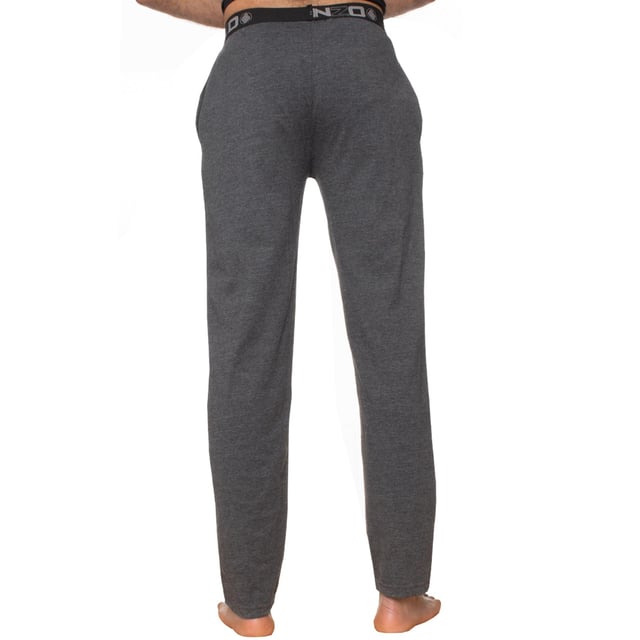 These Regular fit EZLP585 Lounge pants feature 2 side pockets with elasticated waist for comfort, cotton blend for superior comfort, minimal design for classy look.