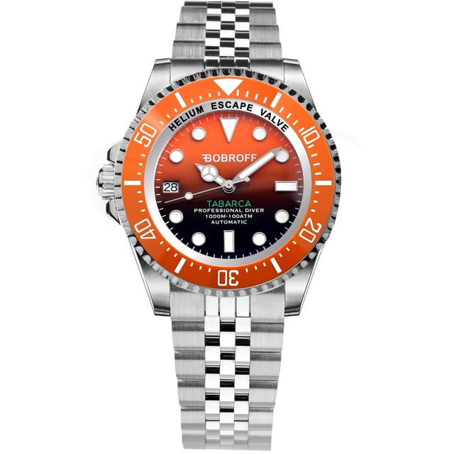 Bobroff BF0004ibnBFST - Reloj para hombre automático acero inoxidable• material: acero inoxidable• cristal: saphir• pulsera: acero inoxidable• correa: plata naranja• resistencia al agua: 1000 m (100 ATM)• tamaño de la caja: 44 mm