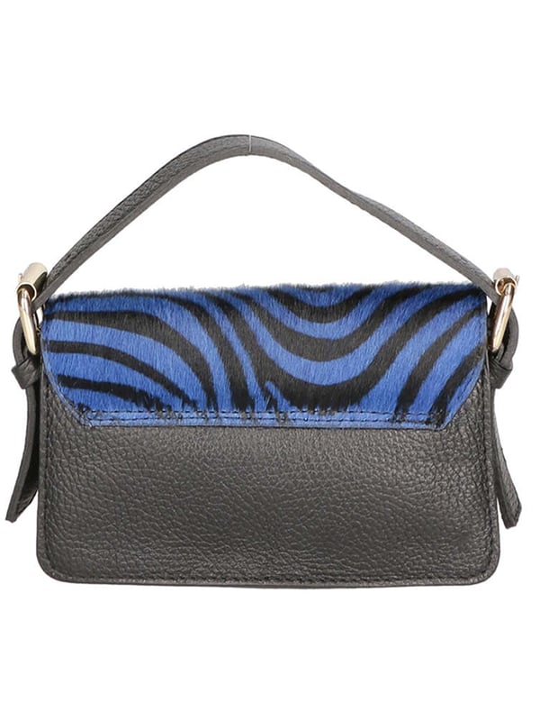 Bolso de mano de mujer de un compartimento, bandolera extraíble. Asa regulable y extraíble. Producto italiano elaborado artesanalmente en genuina piel Dollaro + Cavallino. Hecho en Italia