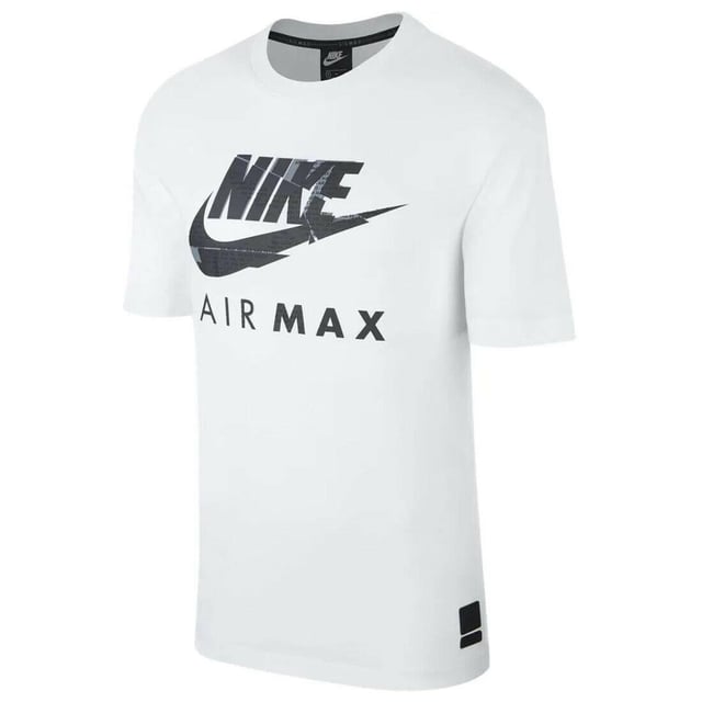 Nike Air Max NSW Mens Sports T Shirt Athletic Cut Jersey Cotton Gym Tee.
Standard fit drapes the body in all-day comfort.
Breathable fabric for all-day wear.
Screen-printed graphics at the front.
Classic crewneck is ribbed for durability.