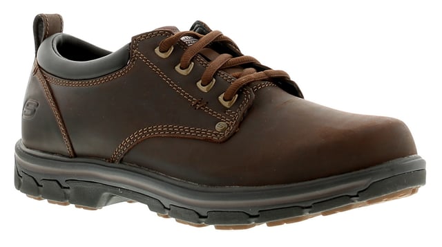Skechers leather on sale casual shoes