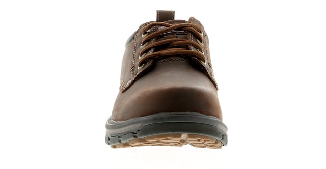 Skechers Segment Rilar Mens Leather Casual Shoes Brown