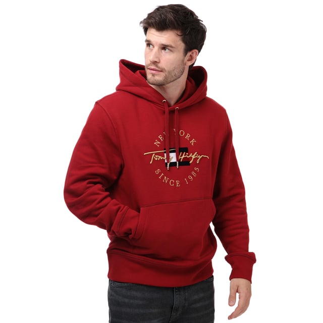 Tommy hilfiger icon embroidered hoodie on sale
