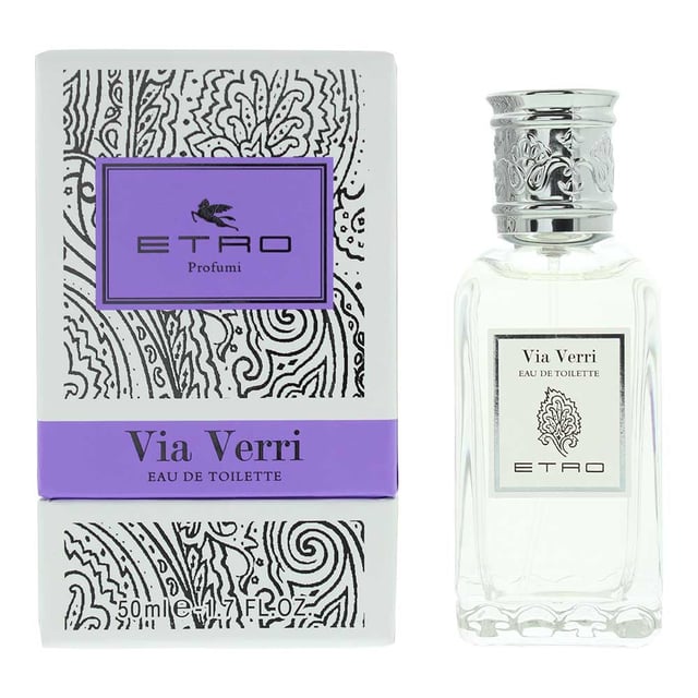 Via Verri, launched in 2010, is a Floral Green fragrance for women by Etro. Perfect for Spring and Summer, this fragrance is mostly worn during the day. Top notes of this fragrance are White Pepper, Bergamot and Jasmine. Middle notes of this fragrance are Iris, Rose and Cardamom with base notes of Musk, Cypriol Oil or Nagarmotha and Amber.