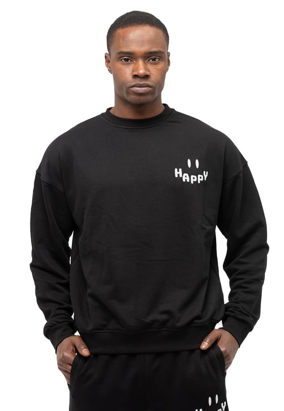 Tom Barron Heren Trainingspak Happy met oversized borduursel