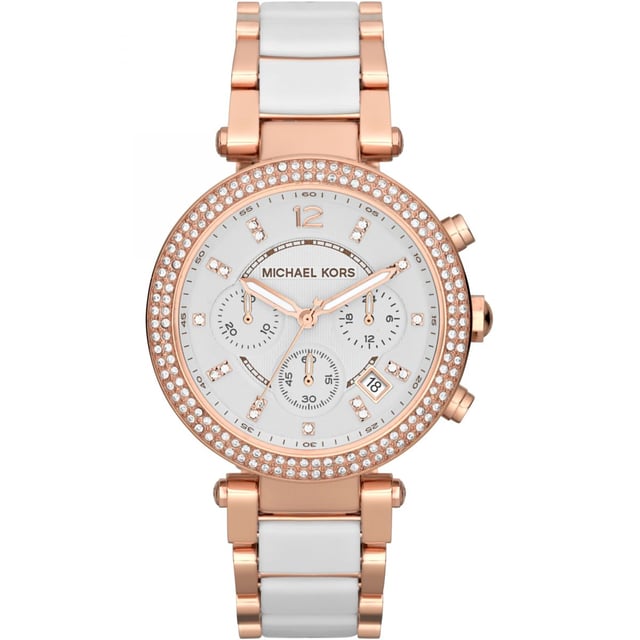 Shop für Michael Kors Parker MK5774 Chronograph. Wir lieben den schlichten Look dieser Armbanduhr. Gehäuse: Rose Gold PVD/Edelstahl. Armband: Rose Gold PVD/Edelstahl. Geschlecht: Damen