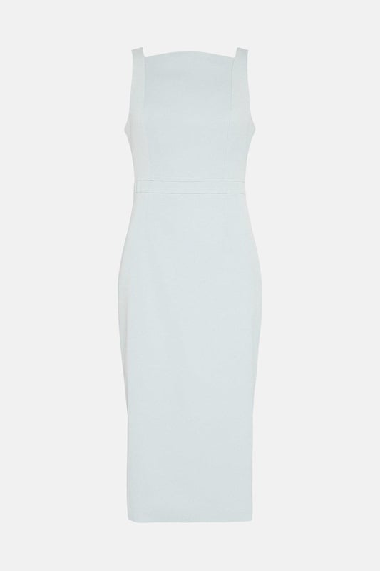 Premium Italian Fabric Tailored Midi Dress