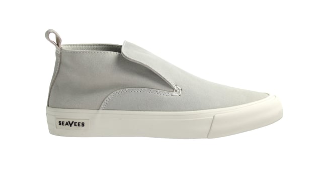 Seavees Huntington Middle Slip-On Grijs Suède Leren Damesschoenen