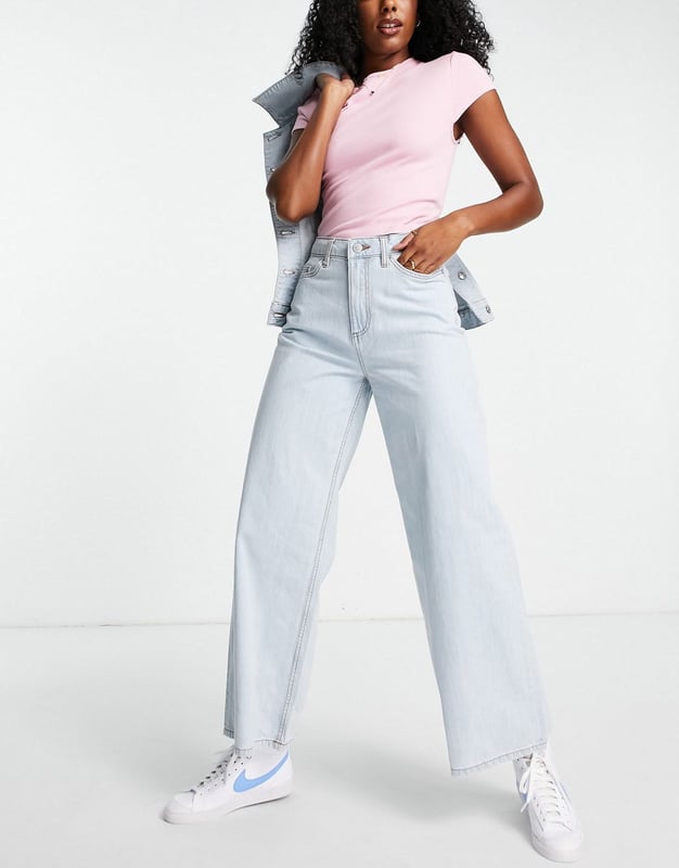 Miss selfridge wide leg sales jeans