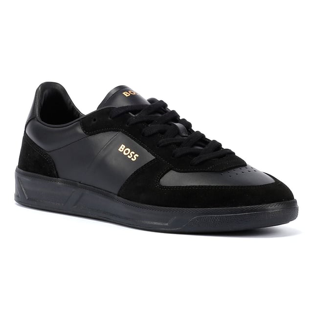 Introducing these leather and suede trainers. Excellently crafted, they showcase embossed branding on both the side and tongue. Experience ultimate comfort with a fully lined interior.
