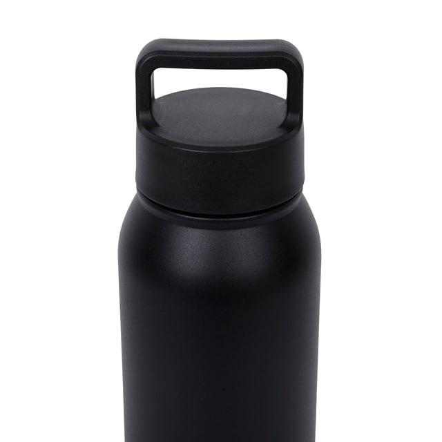 Material: 304 Stainless Steel. Durable. Carry Handle, Double-Walled, Hot Up To 6 Hours, Insulated, Keeps Drinks Cold For 12 Hours, Non-Slip Base, Rubber Base, Spill-Proof Lid, Twist Lid. Design: Logo. Capacity: 0.6L.