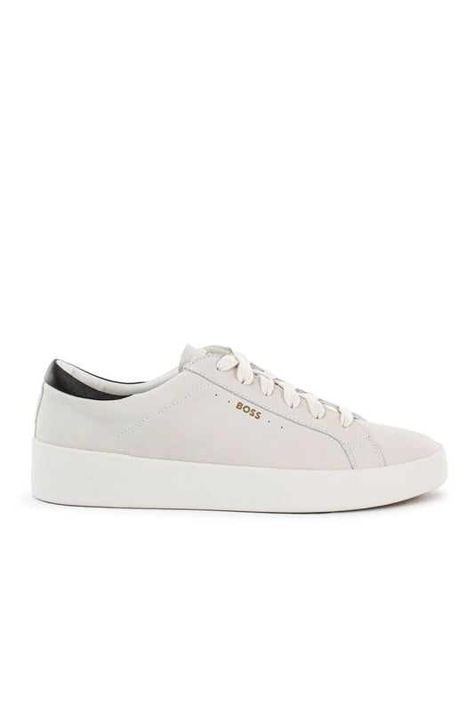 Elevate your footwear collection with these iconic lace-up trainers from BOSS Menswear. Crafted from premium polished leather, they offer a sleek and sophisticated look. The subtle logo details add a touch of signature BOSS style.
Committed to sustainability, BOSS sources a minimum of 60% of the leather used in this product from certified tanneries, ensuring a more responsible and ethical approach to production.