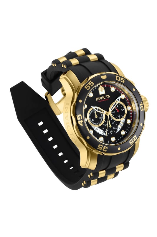 El Invicta 6981 tiene una caja de acero inoxidable de 48 millimetros con una esfera negro.
Esta modelo funciona con un movimiento de Cuarzo preciso.
Resistencia a la presión de aqua de 10 bares.
Este modelo es parte de la colección Invicta Pro Diver - SCUBA.

2 años de garantía Invicta.