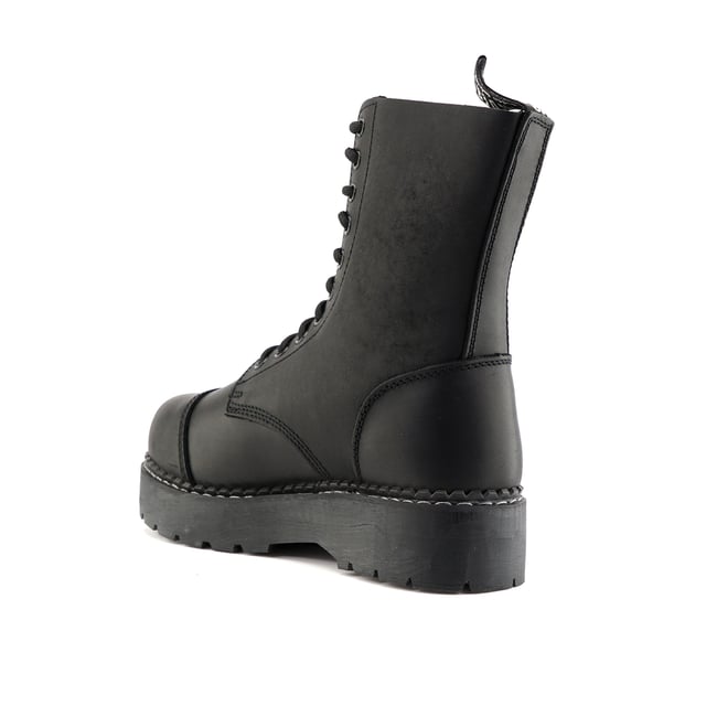 The Bulldog ACS by Grinders is a robust and stylish update to the classic derby boot, offering both durability and comfort for demanding conditions. This 10-eyelet derby boot features a secure lace system and a steel toe cap certified to EN ISO 20345:2011 SB standards, ensuring high-level protection. The boot is constructed with Goodyear welted leather uppers, providing exceptional resilience and a refined look. Extra thick soles enhance durability and shock absorption, while Grinders’ Air Cushioned Soles (ACS) deliver superior comfort and support. Designed for long-lasting wear, the Bulldog ACS combines practicality with a sleek, modern aesthetic. 10 Eyelet Derby Boots, Steel Toe (EN ISO 20345:2011 SB Certified), Goodyear Welted, Extra Thick Soles, Grinders’ Air Cushioned Soles (ACS), Leather Uppers
