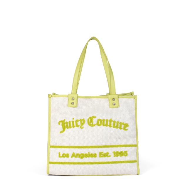Rosmarie Cesta Grande Blanco/Verde Bolso Juicy Couture California Glam
Añade un toque de glamour californiano a tu look veraniego con este bolso tote de Juicy Couture. Espacioso y elegante, es el accesorio perfecto para tus días soleados, tanto si estás en la playa como en la ciudad.
Dimensiones: 39 x 19 x 33 cm