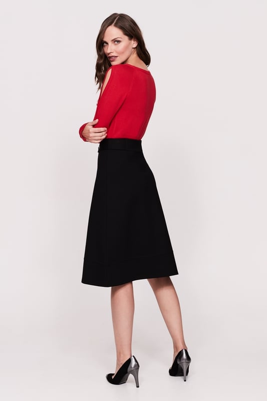 Mossaic Black Ponte Center Seam 30
