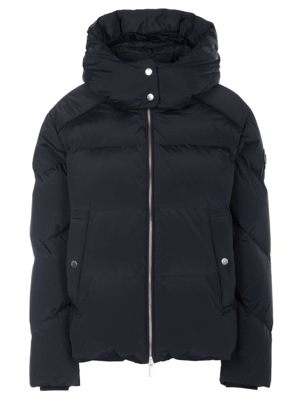91% polyamide, 9% elastaan; Woolrich-jasje;  Model: CFWWOU0883FRUT1148 100;  Hoogwaardige afwerking;  Afneembare capuchon met drukknopen en trekkoord;  tweewegritssluiting;  Twee zijzakken met drukknopen;  Twee binnenzakken met klittenbandsluiting;  donsvoering;  Woolrich-logodetails