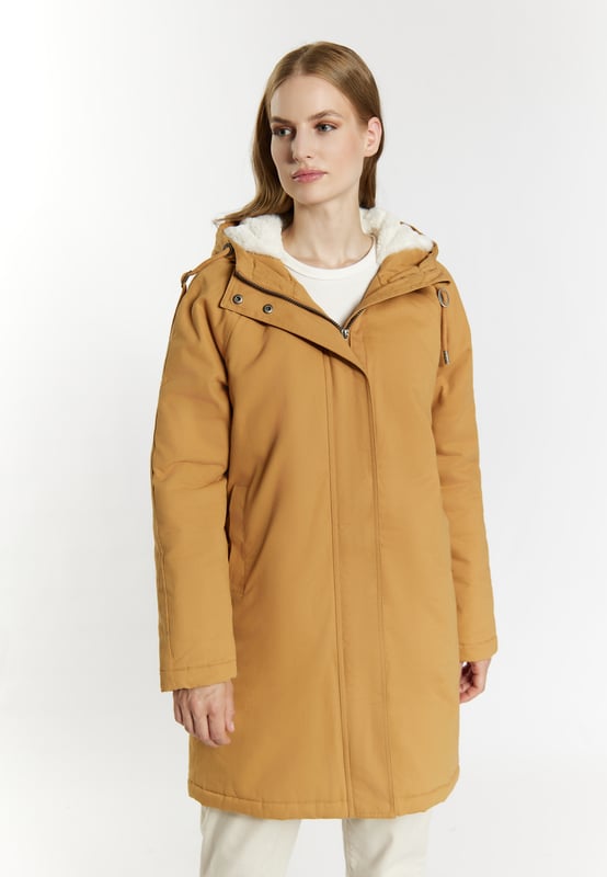 Dreimaster Damen Dreimaster Parka Beige Dreimaster Winterparka