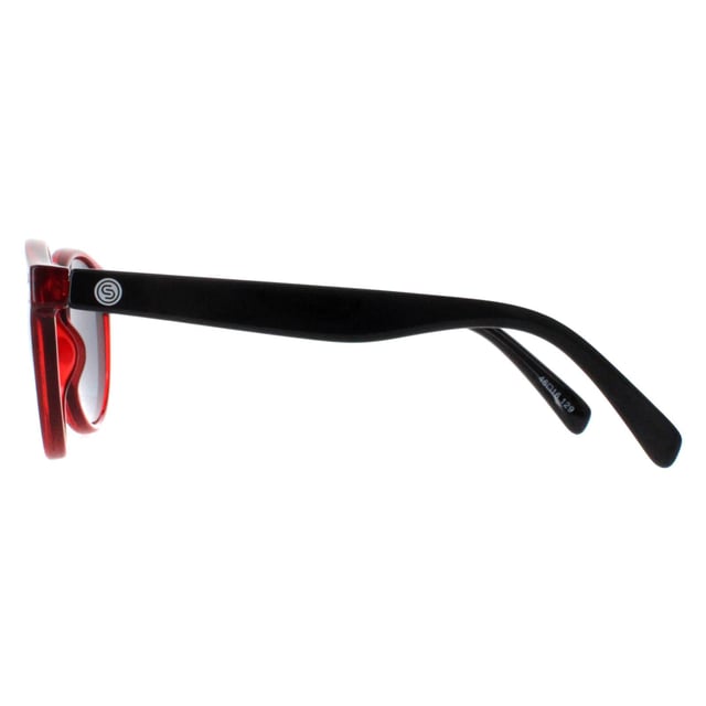 Smarty Round Kids Transparent Red Black Grey X2944  Sunglasses Brighten your child's day with SMARTY Designer Sunglasses model X2944F, perfect for kids aged 3 to 7 years old. These round-shaped sunglasses feature a vibrant red frame with durable plastic arms and grey lenses, offering superior UV protection and a fun, stylish look. The X2944F model combines trendy design with kid-friendly comfort and durability, making them ideal for any outdoor adventure. Available at an unbeatable discount from the regular retail price, these designer sunglasses provide exceptional quality and value. Equip your child with the perfect blend of style and protection with SMARTY sunglasses.