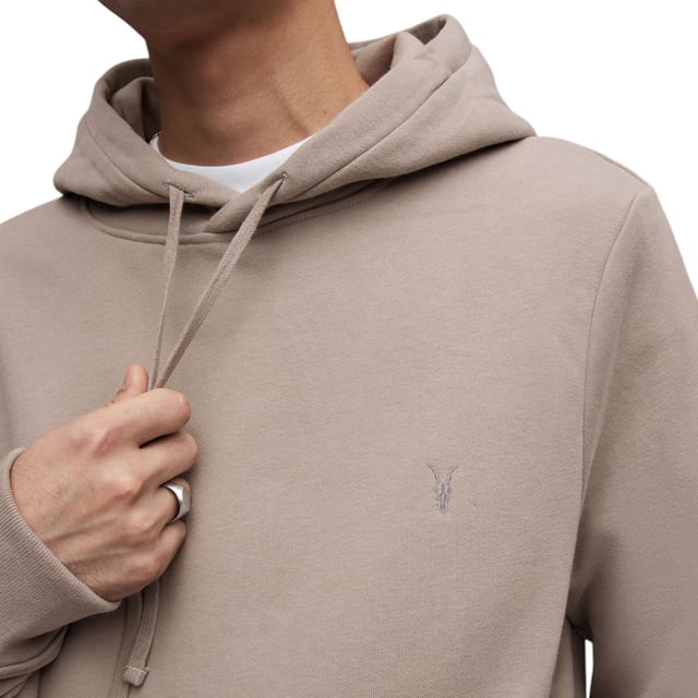 ALL SAINTS Men’s Hoodie 
Style Name : Raven OTH
Style Code : MD154R
100% Cotton
Made in India
Regular Fit
Drawstring hood
Welt Pocket
Carbon Brushed Cotton
Ram Skull Embroidered Logo
Machine Washable (Please see the washing Instruction)