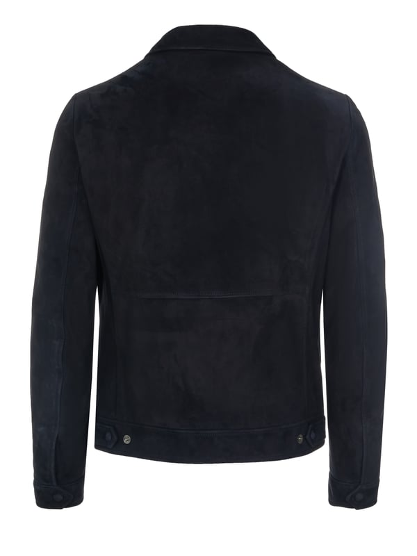 100% piel de cordero; chaqueta Pal Zileri;  Modelo: N36PS744---48820 01;  Mano de obra de alta calidad;  cuello Kent;  Cremallera;  Dos bolsillos delanteros;  Dos bolsillos interiores;  Detalles del logotipo de Pal Zileri