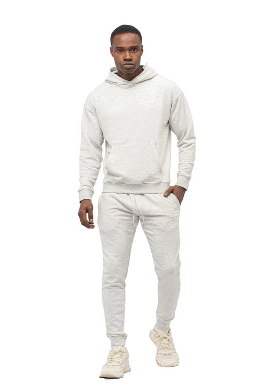 Tom Barron Herren-Trainingsanzug-Set mit Logo-Badge, Oversize