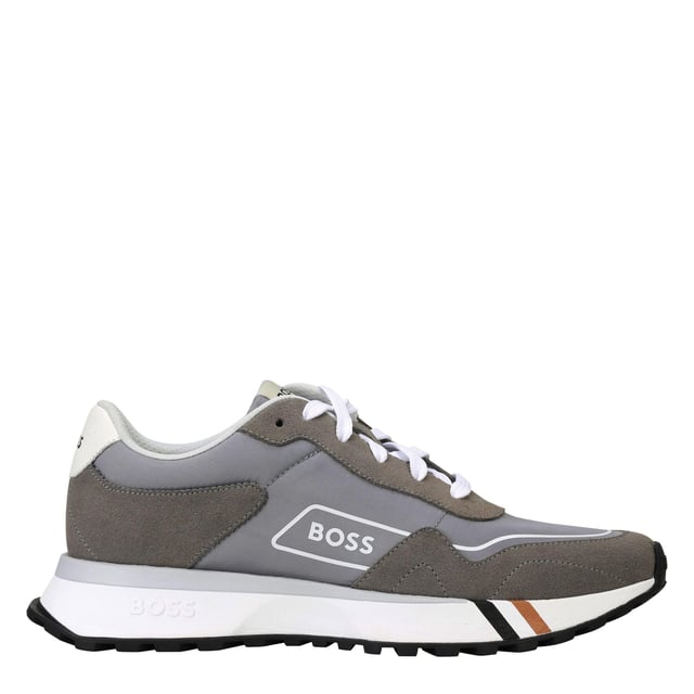 Mens BOSS Jonah Run Trainers in brown.- Suede upper.- Lace-up fastening.- BOSS branding.- Contrasting white rubber sole.- Ref: 50498907241