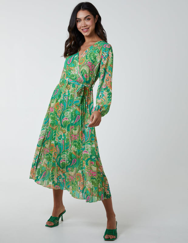Charlie B Dolman Paisley Fake Wrap Maxi main image 1