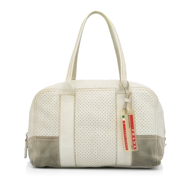 Prada perforated bag hotsell