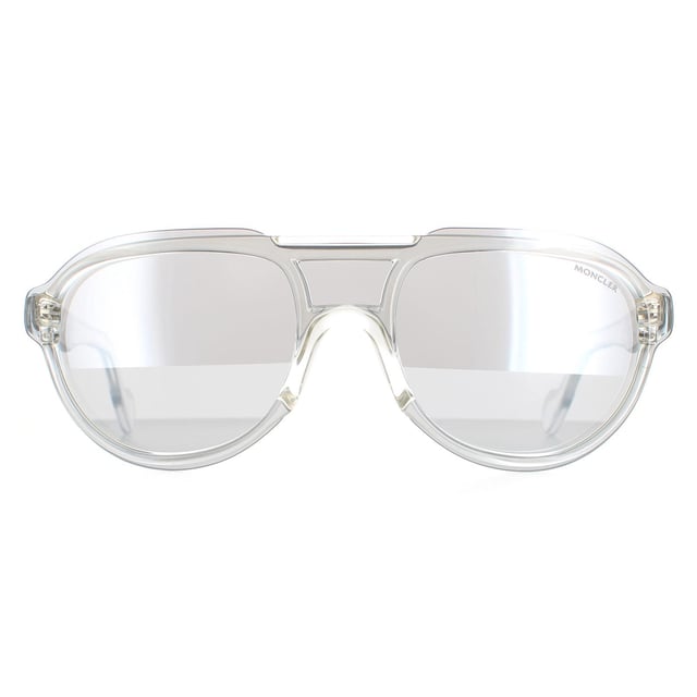 Moncler Round Unisex Crystal Grijs Mirror ML0055 ML0055 zijn een strak ronde ontwerp gemaakt van lichtgewicht acetaat. De dubbele brug voegt extra comfort toe, terwijl het Moncler -logo op de tempels voor authenticiteit is.