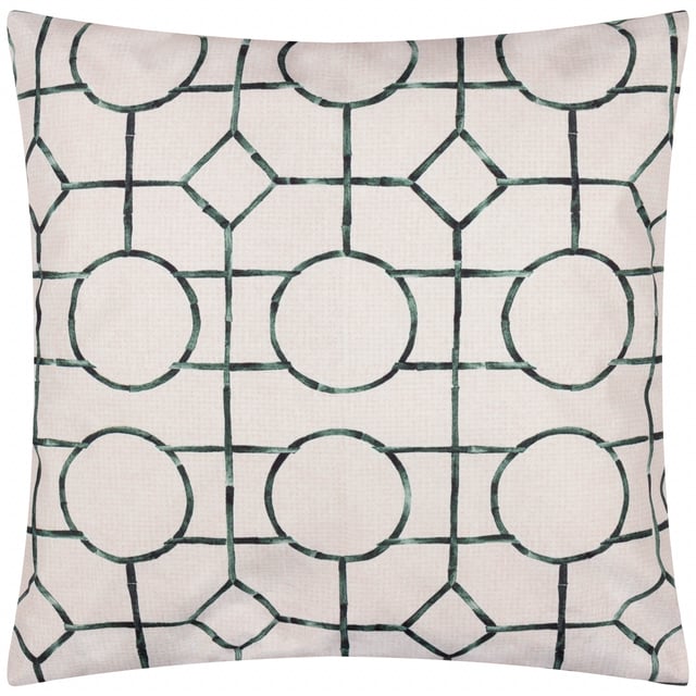 Bring effortless style to your outdoor living space with the Palm Royale Club Printed Outdoor Cushion. Designed with a stylish raw-edge finish and a double-sided pattern, this cushion blends contemporary geometric shapes with opulent art deco-inspired motifs. Vibrant flamingos, relaxed leopards, and lush foliage evoke the glamour of Palm Springs, making it a conversation starter for any gathering. Built for the outdoors, its water-resistant fabric ensures durability and practicality, whatever the season. Transform your outdoor seating area into a chic retreat that reflects your unique style and leaves a lasting impression on guests.