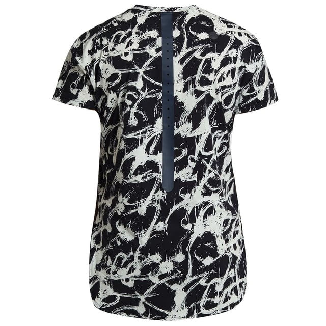 Asics Jyuni Mens Black/White T-Shirt Asics Jyuni Graphic T-Shirt Short Sleeve Casual Printed Top 155955 8052