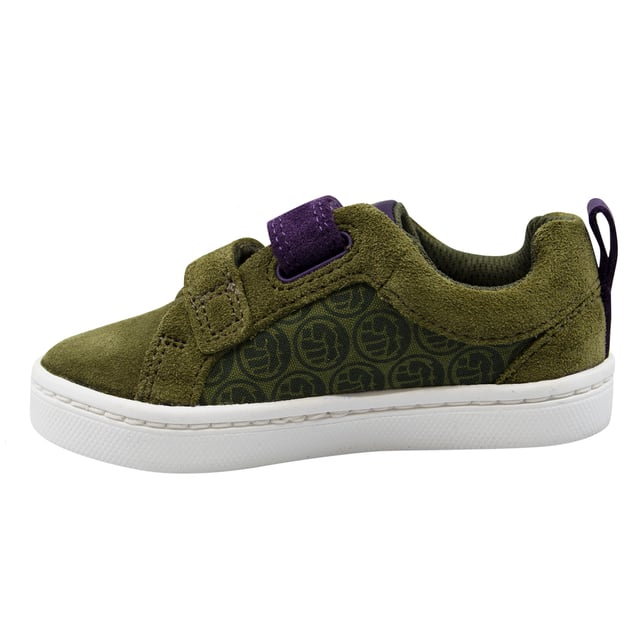 Clarks x Marvel City Kids Green Trainer