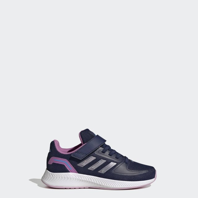Whether your little mover is bolting out the school door at recess, heading off to softball camp or just playing in the yard, these kids' adidas sneakers deliver durability, support and comfort. A breathable mesh upper keeps their feet cool as all the day's adventures unfold. Made with a series of recycled materials, and at least 50% recycled content, this product represents just one of adidas' solutions to help end plastic waste.  - Regular fit - Elastic laces with hook-and-loop top strap - Mesh upper with supportive no-sew elements - Textile lining - Reinforced eyestay - Sculpted midsole - Rubber outsole - Upper contains a minimum of 50% recycled content  Shipped by adidas