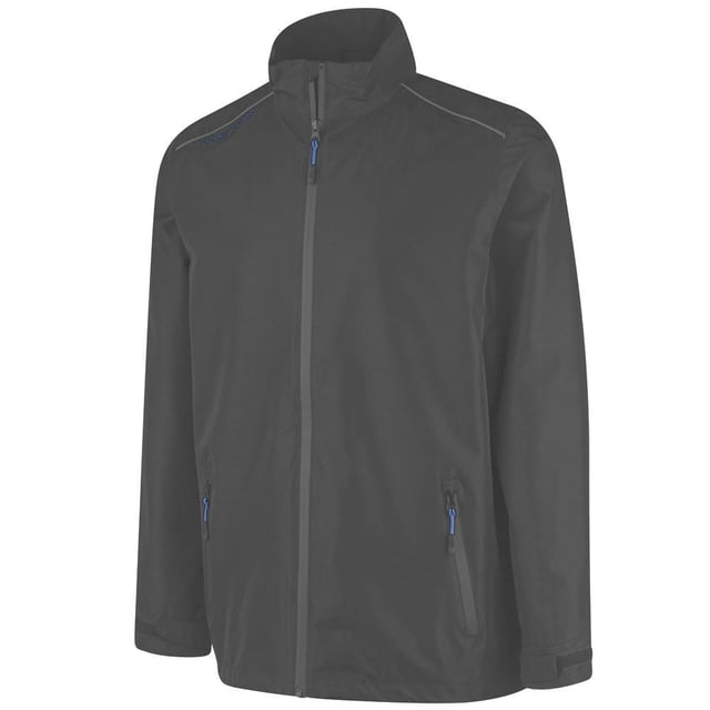 100% Polyester. Lining: Breathable, Mesh. Design: Logo, Plain. Fabric Technology: Ultra-Lightweight, Waterproof, Windproof. Cuff: Hook And Loop Strap, Inner Storm. Sleeve-Type: Long-Sleeved. Neckline: Standing Collar. Taped Seams. Pockets: 2 Side Pockets, Zip. Fastening: Full Zip. Hem: Adjustable, Drawcord. M: 46 in. L: 48 in. XL: 50 in. XXL: 52 in.