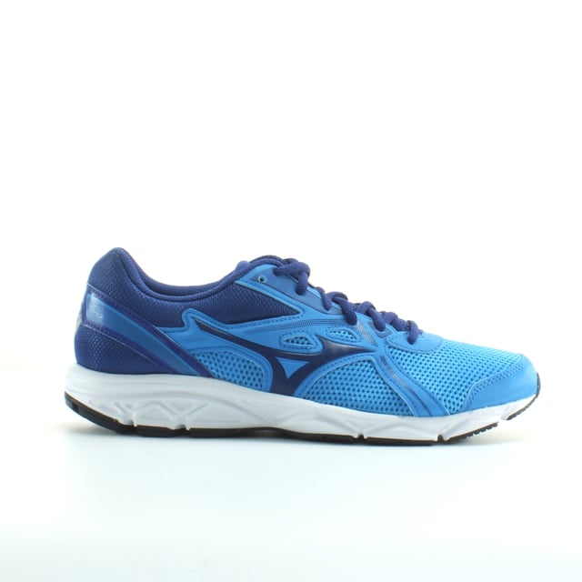 Mizuno Spark 5 Blue Navy Synthetic Mens Lace Up Running Trainers K1GA200327