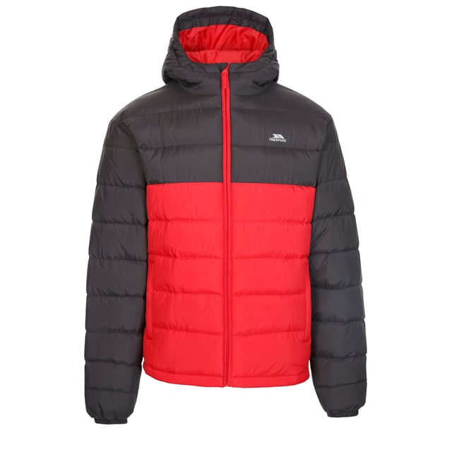 Steppjacke für Kinder. Angewachsene Kapuze. 2 Taschen. Kontrastfarbiger Reißverschluss. Wasser- und windabweisend. 100% Polyester. Bitte beachten Sie: Fällt in Ihrer normalen Größe aus.